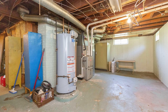 517 S Edison Ave, South Bend, IN 46619 - below grade area featuring gas water heater and heating unit