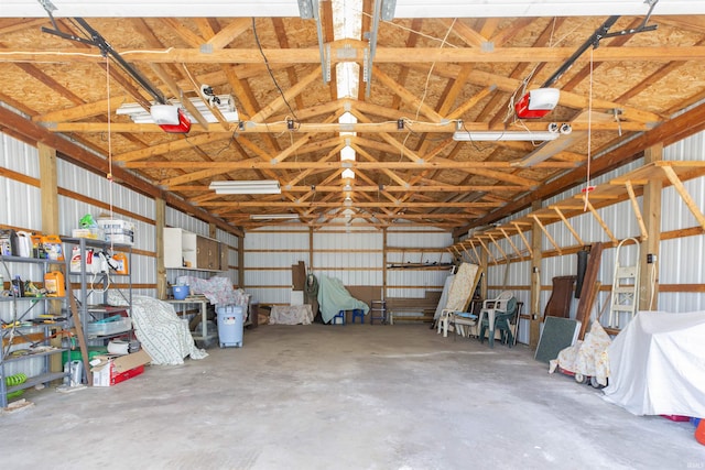 517 S Edison Ave, South Bend, IN 46619 - garage with metal wall