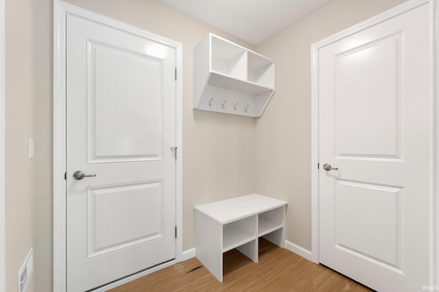 13969 Diavik Pl, Fort Wayne, IN 46845 - mudroom featuring light wood-style flooring and baseboards