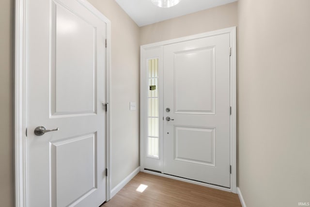 13969 Diavik Pl, Fort Wayne, IN 46845 - foyer entrance featuring baseboards and light wood-style floors