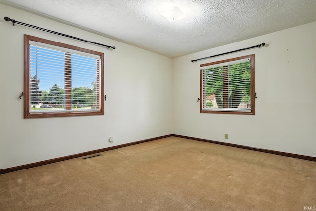 708 Forest Dr, Frankfort, IN 46041 - spare room with light colored carpet, healthy amount of natural light, and a textured ceiling