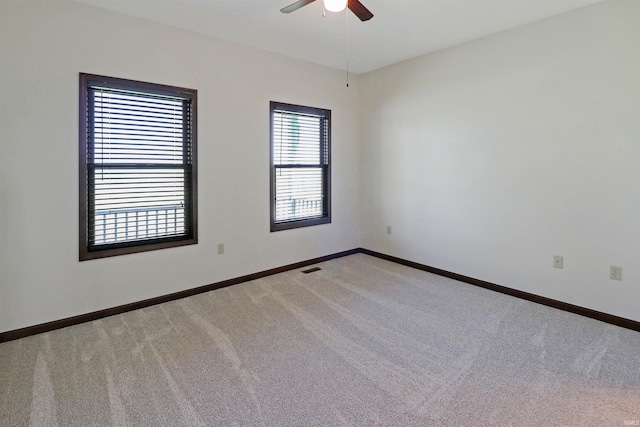 9932 N Meridian Line Rd, West Lafayette, IN 47906 - carpeted empty room featuring a ceiling fan and baseboards