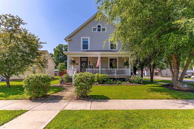 650 Main St, Rockport, IN 47635 - view of front of house featuring covered porch and a front yard