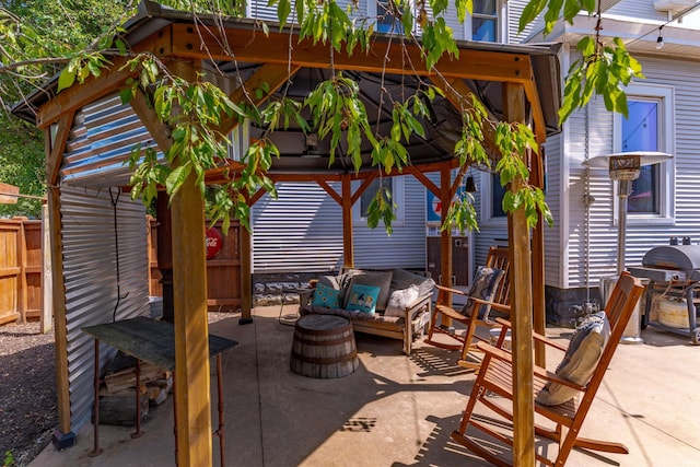 650 Main St, Rockport, IN 47635 - view of patio with an outdoor living space and area for grilling