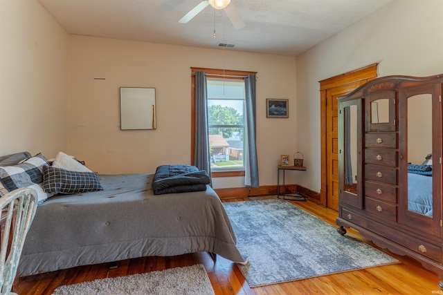 650 Main St, Rockport, IN 47635 - bedroom featuring wood finished floors and ceiling fan