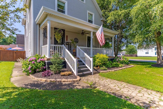 650 Main St, Rockport, IN 47635 - traditional style home with a porch and ceiling fan