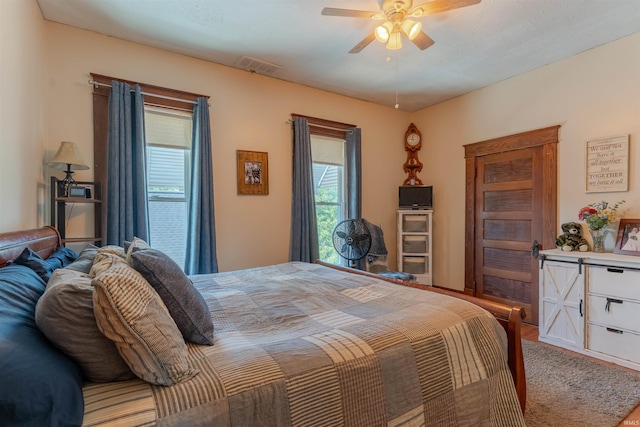 650 Main St, Rockport, IN 47635 - bedroom with ceiling fan