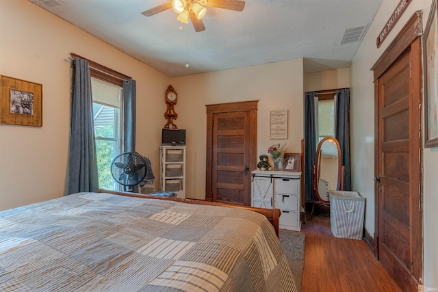 650 Main St, Rockport, IN 47635 - bedroom featuring wood finished floors and a ceiling fan