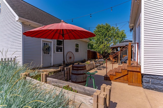 650 Main St, Rockport, IN 47635 - view of patio / terrace featuring a gazebo and outdoor dining space