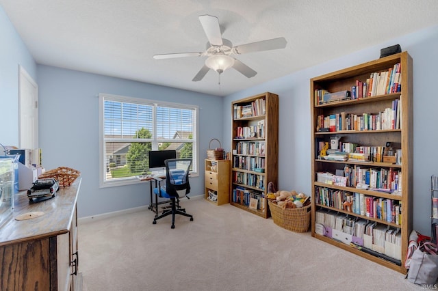 1823 Apopka Way, Fort Wayne, IN 46814 - office featuring carpet floors and a ceiling fan