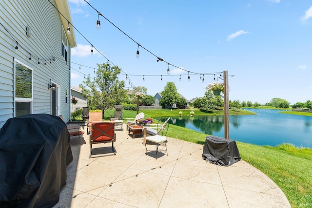1823 Apopka Way, Fort Wayne, IN 46814 - view of patio / terrace featuring grilling area and a water view
