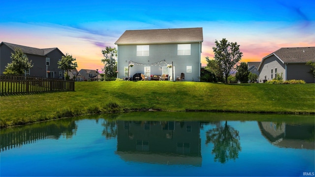 1823 Apopka Way, Fort Wayne, IN 46814 - back of property at dusk with a water view
