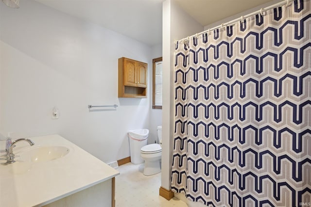 5171 N 350 E, Rolling Prairie, IN 46371 - full bathroom with tile patterned floors, vanity, and curtained shower