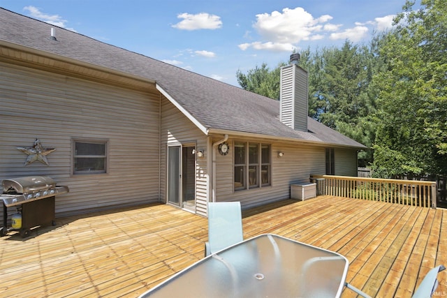 5171 N 350 E, Rolling Prairie, IN 46371 - deck featuring a grill