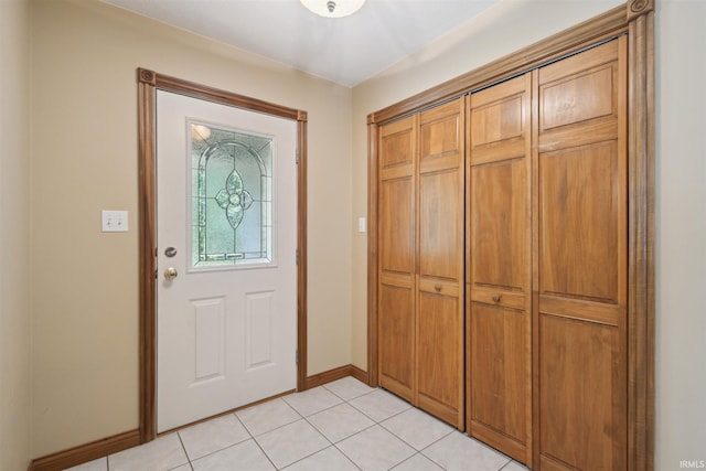 5171 N 350 E, Rolling Prairie, IN 46371 - entryway with light tile patterned floors and baseboards