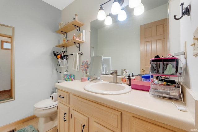 9502 Sail Wind Dr, Fort Wayne, IN 46804 - bathroom with toilet and vanity
