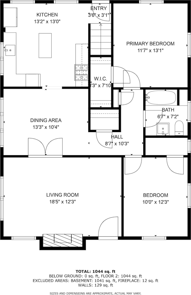 4721 Carrollton Ave, Indianapolis, IN 46205 - view of property floor plan