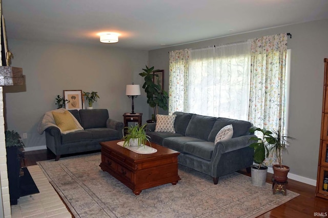 2020 N Red Bank Rd, Evansville, IN 47720 - living area with light wood finished floors and baseboards