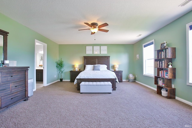 3517 Boulder Pass, Fort Wayne, IN 46818 - bedroom with carpet, ceiling fan, and ensuite bath