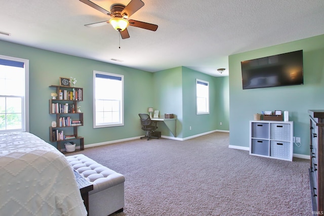 3517 Boulder Pass, Fort Wayne, IN 46818 - carpeted bedroom with baseboards and ceiling fan