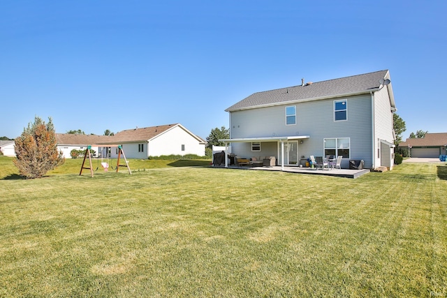 3517 Boulder Pass, Fort Wayne, IN 46818 - back of property with a playground and a yard