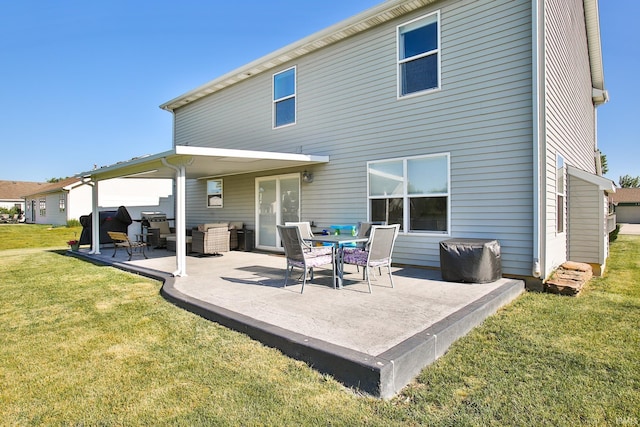 3517 Boulder Pass, Fort Wayne, IN 46818 - rear view of property featuring a yard and a patio area