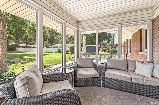 56928 County Road 13, Elkhart, IN 46516 - sunroom / solarium featuring an outdoor hangout area and plenty of natural light