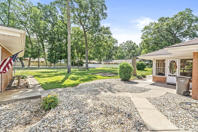 56928 County Road 13, Elkhart, IN 46516 - view of yard featuring a sunroom