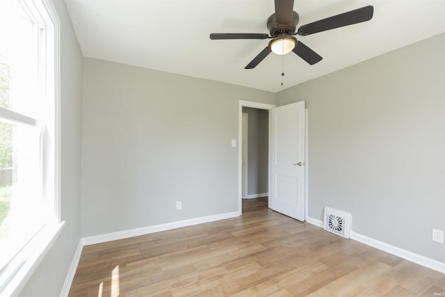 717 S Falcon St, South Bend, IN 46619 - spare room with a ceiling fan and light wood-type flooring