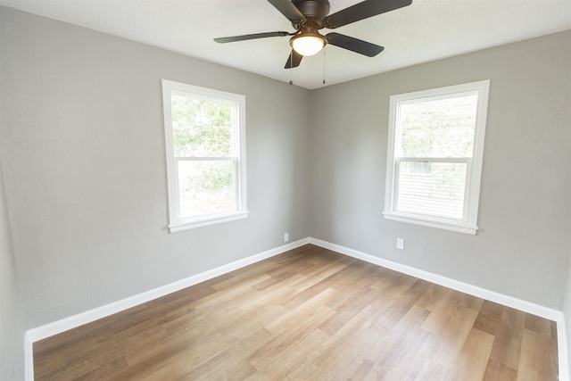 717 S Falcon St, South Bend, IN 46619 - spare room with light wood-style flooring and ceiling fan
