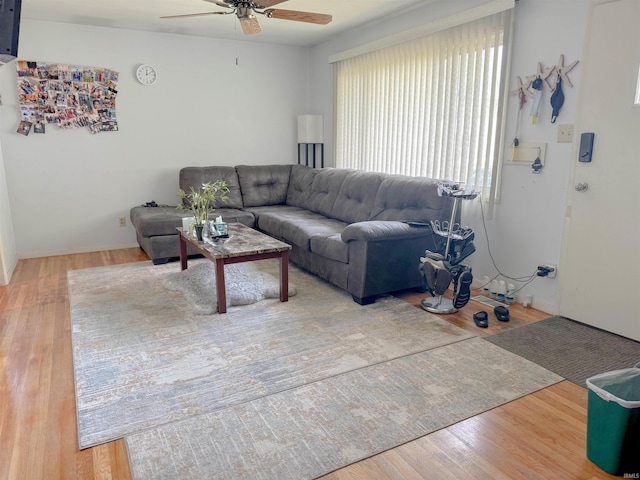 310 Corwin Ln, Fort Wayne, IN 46816 - living area featuring ceiling fan and wood finished floors