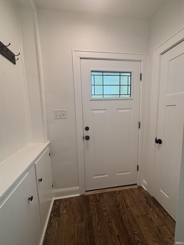 2521 N Red Bank Rd, Evansville, IN 47720 - doorway with dark wood-type flooring