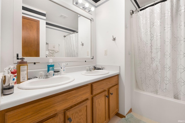 1936 Mark Anthony Xing, Fort Wayne, IN 46818 - full bath with double vanity and shower / bath combo with shower curtain