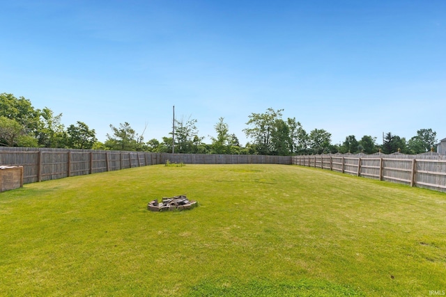 1936 Mark Anthony Xing, Fort Wayne, IN 46818 - fenced backyard featuring a fire pit
