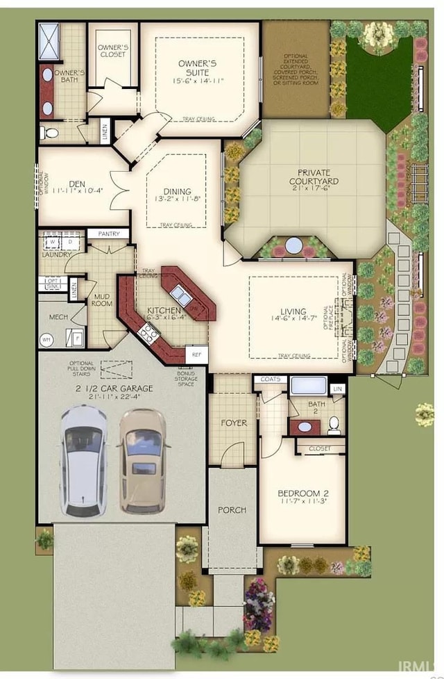 591 Tamarind Dr, West Lafayette, IN 47906 - view of floor plan / room layout