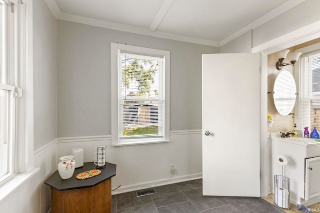 309 E Eckman St, South Bend, IN 46614 - bathroom with vanity and healthy amount of natural light