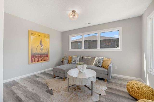 5165 Greyson Heights Dr, Auburn, IN 46706 - living area with wood finished floors and baseboards
