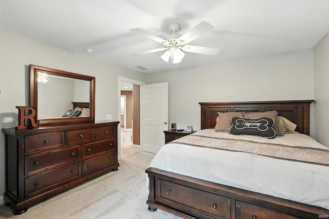 17325 N State Road 1st Rd, Spencerville, IN 46788 - bedroom featuring light carpet and a ceiling fan