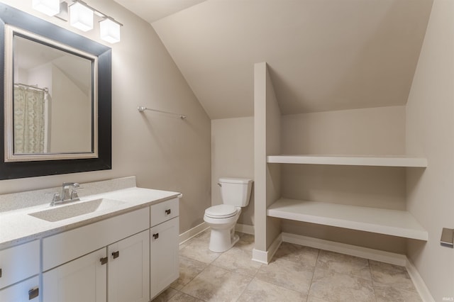 2843 Alex Ct, Newburgh, IN 47630 - full bathroom with vaulted ceiling and vanity