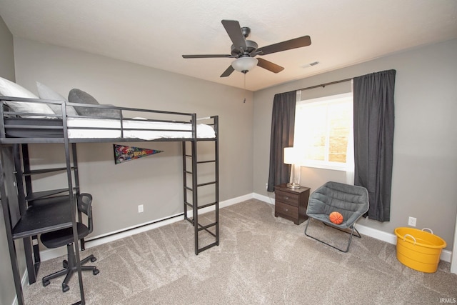 5358 Maize Dr, West Lafayette, IN 47906 - carpeted bedroom featuring baseboards and a ceiling fan