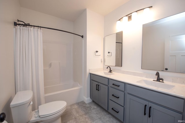 5358 Maize Dr, West Lafayette, IN 47906 - bathroom with double vanity and shower / bath combination with curtain