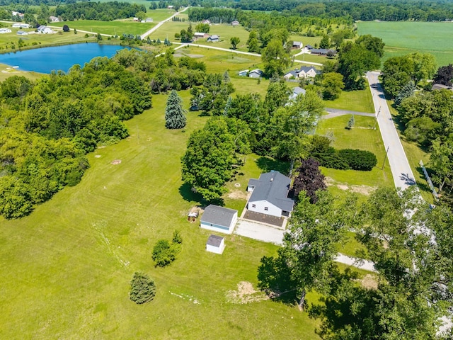6321 Butt Rd, Fort Wayne, IN 46818 - drone / aerial view of a nearby body of water and a tree filled landscape