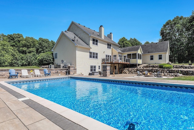 8196 E Walnut Rdg, New Carlisle, IN 46552 - outdoor pool with a patio area