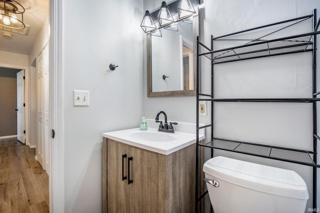 8 Emerald Ln, Huntington, IN 46750 - bathroom featuring vanity and wood finished floors