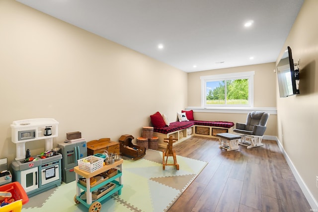 7316 Butt Rd, Fort Wayne, IN 46818 - living area featuring wood finished floors and recessed lighting
