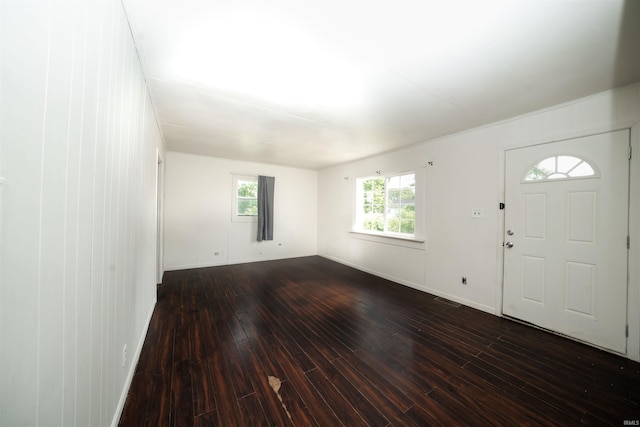 221 S Kenmore St, South Bend, IN 46619 - entrance foyer featuring dark wood-type flooring and baseboards