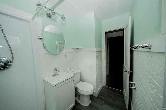 221 S Kenmore St, South Bend, IN 46619 - bathroom featuring wood finished floors and vanity