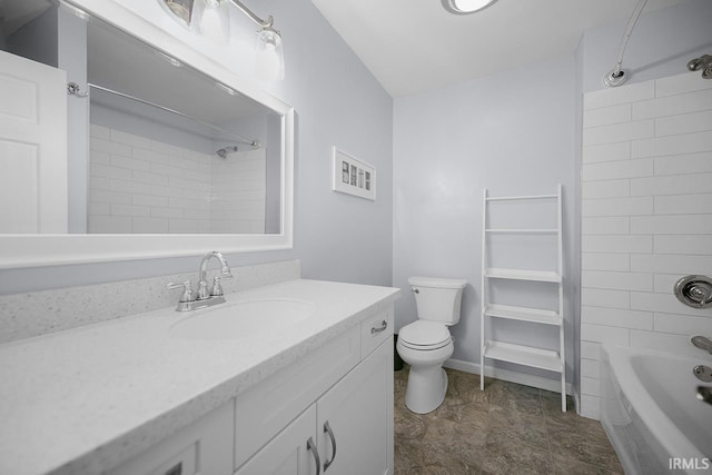 3111 N Eastlake Dr, Elkhart, IN 46514 - bathroom with vanity and washtub / shower combination