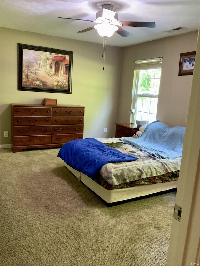 6243 S 700 W, West Point, IN 47992 - bedroom featuring carpet floors and a ceiling fan