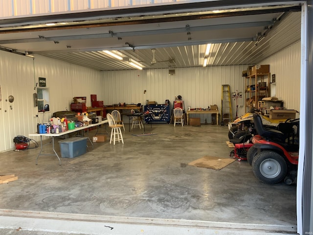 6243 S 700 W, West Point, IN 47992 - garage featuring a workshop area